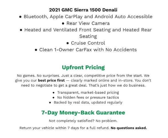 2021 GMC Sierra 1500 4WD Crew Cab 147 Denali