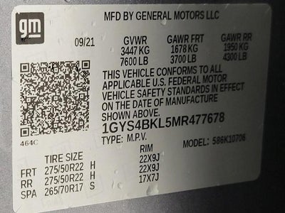 2021 Cadillac Escalade 4WD 4dr Premium Luxury