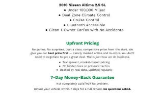 2010 Nissan Altima 4dr Sdn I4 CVT 2.5