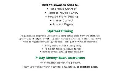 2021 Volkswagen Atlas 2021.5 3.6L V6 SE w/Technology R-Line 4MOTION