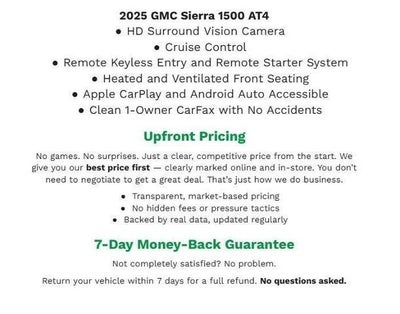 2025 GMC Sierra 1500 4WD Crew Cab 147 AT4
