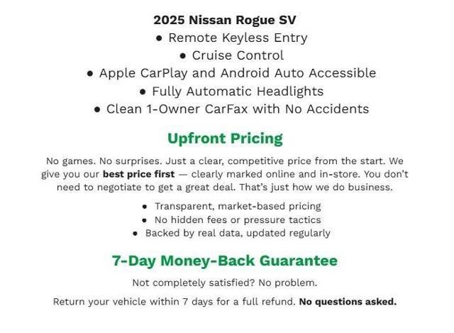2025 Nissan Rogue AWD SV