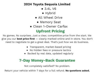 2024 Toyota Sequoia Limited 4WD