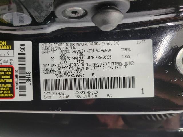 2024 Toyota Sequoia Limited 4WD
