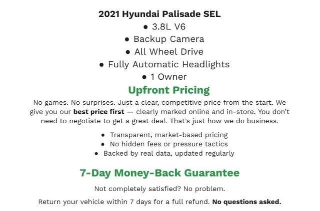 2021 Hyundai Palisade SEL AWD