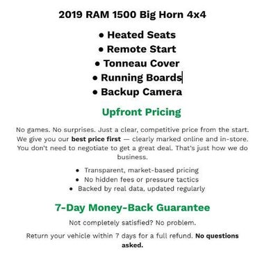 2019 RAM 1500 Big Horn/Lone Star Crew Cab 4x4 5'7" Box