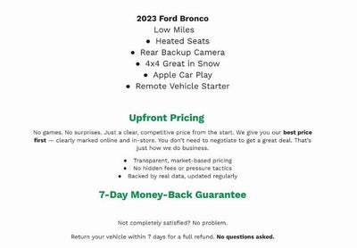 2023 Ford Bronco Base