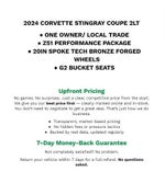 2024 Chevrolet Corvette Stingray 2LT