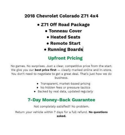 2018 Chevrolet Colorado 4WD Z71