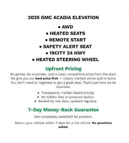2025 GMC Acadia Elevation