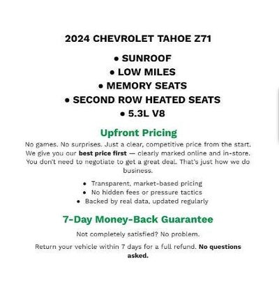 2024 Chevrolet Tahoe Z71