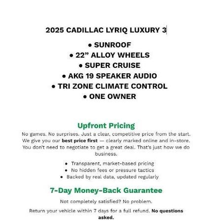 2025 Cadillac LYRIQ Luxury 3