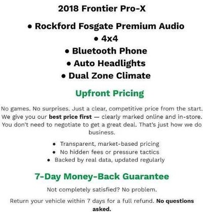 2018 Nissan Frontier PRO-4X