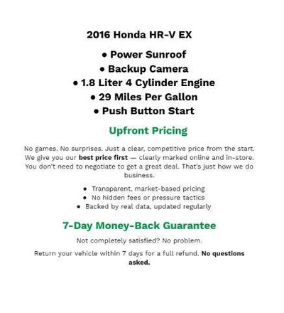 2016 Honda HR-V EX
