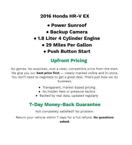 2016 Honda HR-V EX