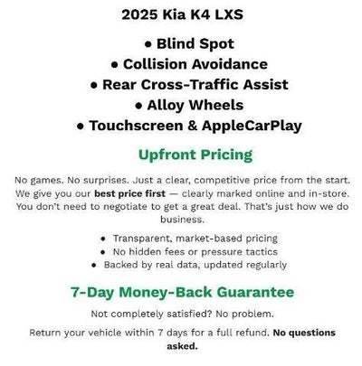 2025 Kia K4 LXS