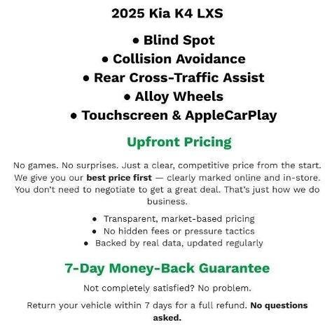 2025 Kia K4 LXS