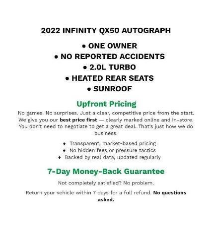 2022 INFINITI QX50 AUTOGRAPH AWD