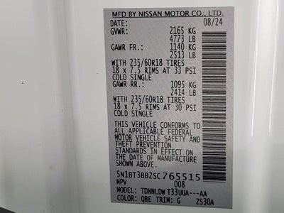 2025 Nissan Rogue SV