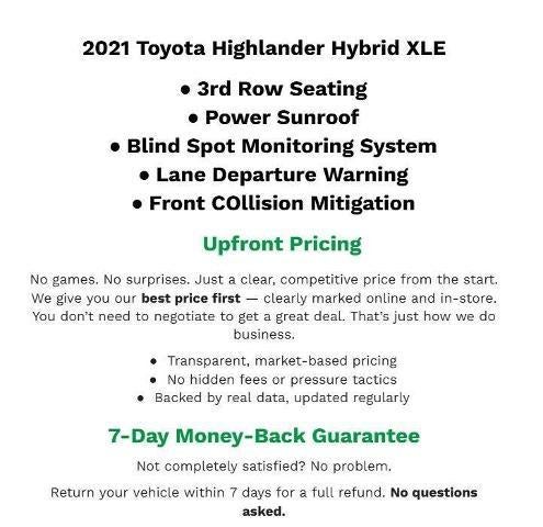 2021 Toyota Highlander Hybrid XLE