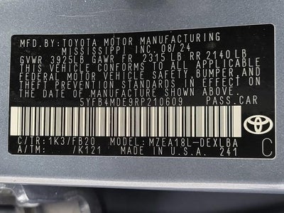 2024 Toyota Corolla LE