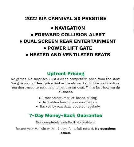 2022 Kia Carnival SX Prestige