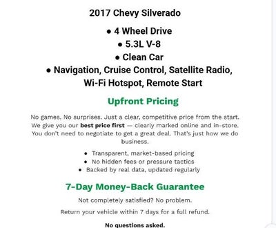 2017 Chevrolet Silverado 1500 4WD Double Cab 143.5 LT w/2LT
