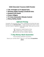 2020 Chevrolet Traverse AWD 4dr Premier