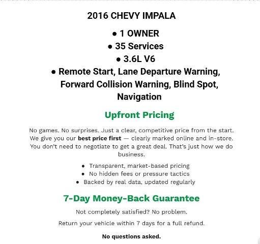 2016 Chevrolet Impala 4dr Sdn LT w/2LT
