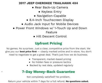 2017 Jeep Cherokee Trailhawk 4x4