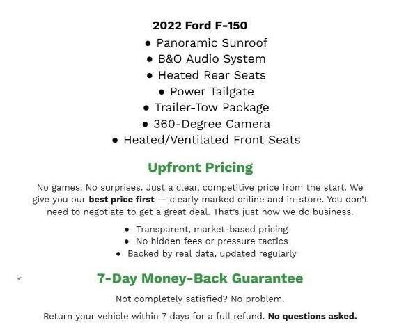 2022 Ford F-150 PLATINUM