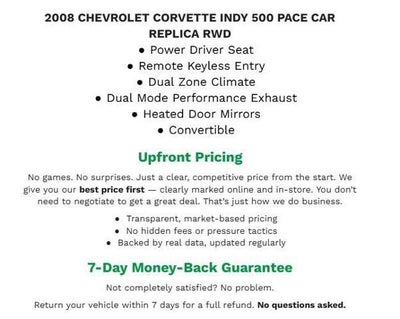 2008 Chevrolet Corvette 2dr Conv