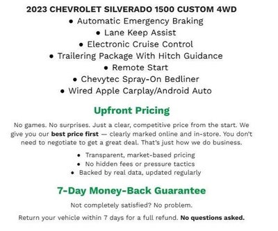 2023 Chevrolet Silverado 1500 4WD Crew Cab 147 Custom