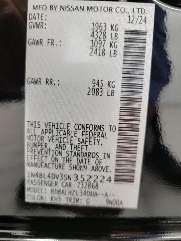 2025 Nissan Altima SV FWD