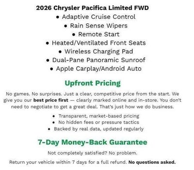 2026 Chrysler Pacifica Limited FWD