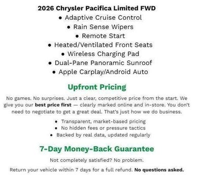 2026 Chrysler Pacifica Limited FWD