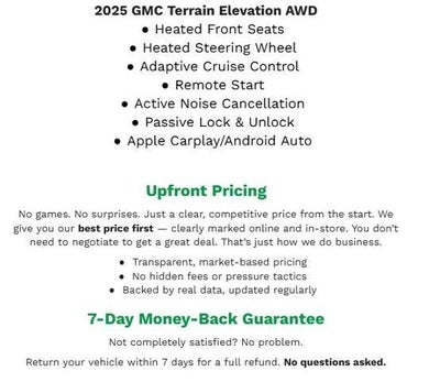 2025 GMC Terrain AWD 4DR ELEVATION