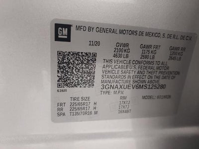 2021 Chevrolet Equinox AWD 4dr LT w/1LT