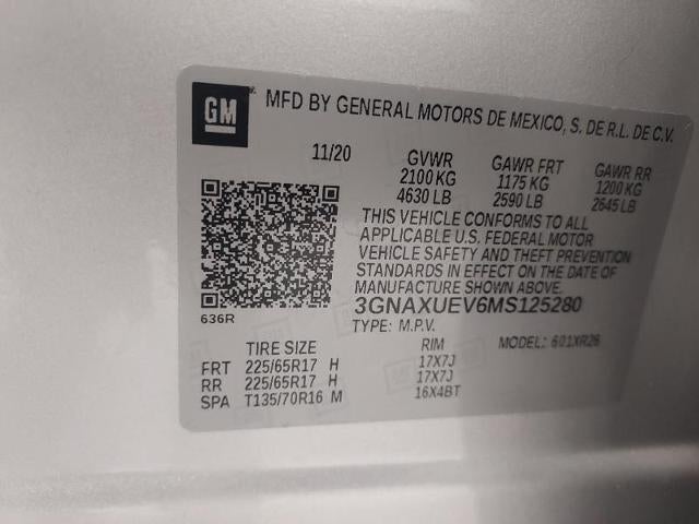 2021 Chevrolet Equinox AWD 4dr LT w/1LT