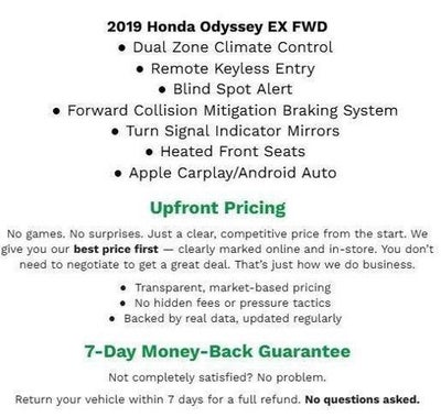 2019 Honda Odyssey EX Auto