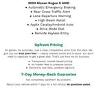 2024 Nissan Rogue AWD S **APPLE CARPLAY/ANDROID AUTO**REMOTE KEYLESS ENTRY**AUTOMATIC EMERGENCY BRAKING**