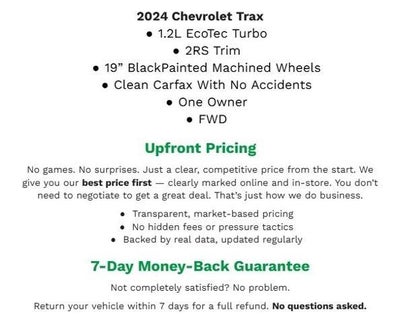 2024 Chevrolet Trax FWD 4dr 2RS