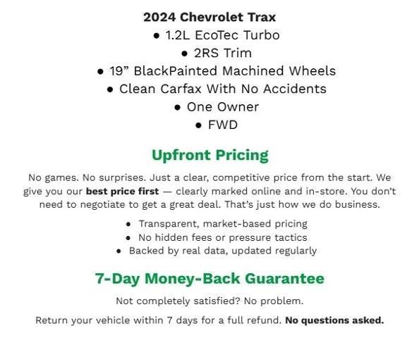 2024 Chevrolet Trax FWD 4dr 2RS