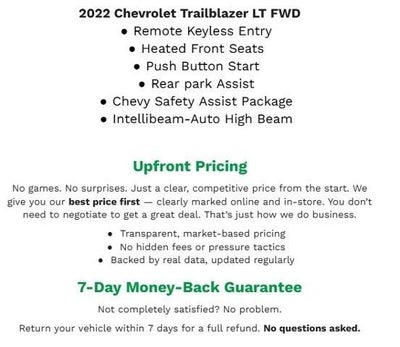 2022 Chevrolet Trailblazer FWD 4DR LT **APPLE CARPLAY/ANDROID AUTO**REMOTE KEYLESS ENTRY**HEATED FRONT SEATS**