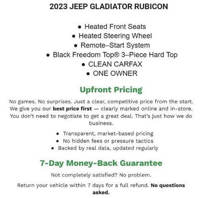 2023 Jeep Gladiator Rubicon 4x4