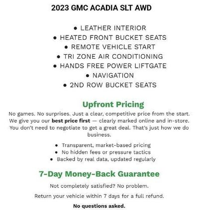 2023 GMC Acadia AWD SLT