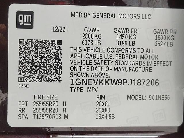 2023 Chevrolet Traverse AWD 1LZ