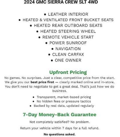 2024 GMC Sierra 1500 Crew Cab Short Box 4-Wheel Drive SLT