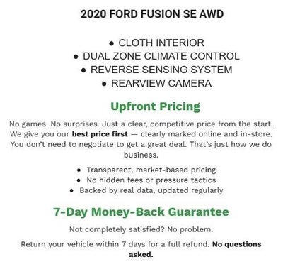 2020 Ford Fusion SE AWD