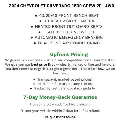 2024 Chevrolet Silverado 1500 Crew Cab Short Box 4-Wheel Drive LT 2FL